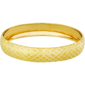 T51 Tuğrul Altın 13 gr(gram) 12 mm 22 Ayar İşçiliksiz Şarnelli Bilezik TBC0013-3