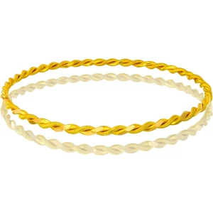 T51 Tuğrul Altın 22 gr(gram) 22 Ayar İşçiliksiz Paftalı Burma Bilezik