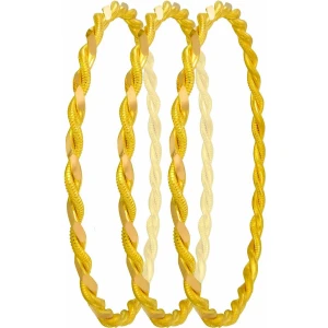 T51 Tuğrul Altın 30 Gr(3*10)(Gram)  22 Ayar Işçiliksiz Paftalı Burma Bilezik