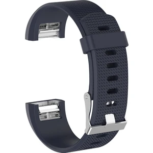 Fitbit Charge 2 Için Ortak Doku Silikon Tokalı Yedek Bilek Kayışı Kordonlu Saat, Boyut: L