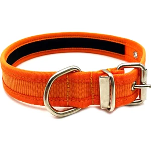 Tasma Market Turuncu Yumuşak Dokulu Kolon Köpek Tasması Köpek Boyun Tasması