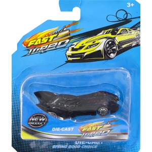 1:64 Ölçekli Die-Cast Kırmızı Çizgili Yarasa Araba