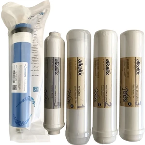 Aquames - Alkalix Su Arıtma Cihazı Alkalix 5 Aşamalı Inline Filtre Seti