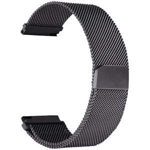 Spovan Watch 4 Pro Kordon Hasır Metal Örgülü Ayarlanabilir Siyah