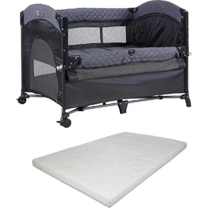 Miami Basic Anne Yanı Oyun Parkı Park Yatak 70X110 Füme+Yatak 8041