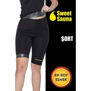 Sweet Sauna Yeni Moda Kısa Şort Unisex Sweet Sauna Termal Siyah