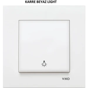Karre Beyaz Light Anahtar