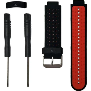 Garmin Forerunner Için Watch Band Kayışı 220 230 235 620 Siyah + Kırmızı