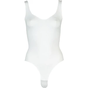 Askılı Taktel Dikişsiz Çıtçıtlı Korse Body Atlet Beyaz