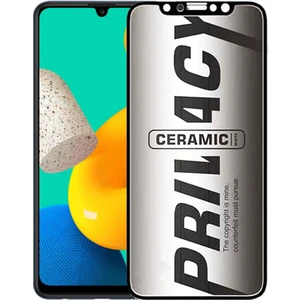 Huawei P30 Lite MAR-LX1A Hayalet Mat Seramik Kırılmaz Ekran Koruyucu Cam Gizlilik Filtreli Matte