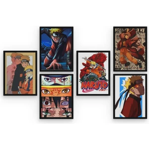 Hero Tasarım Naruto 6 Parça Mdf TABLOGMZ352