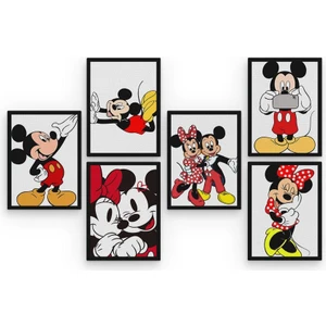 Hero Tasarım Mickey Mouse 6 Parça Mdf TABLOGMZ474