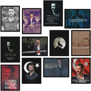 Hero Tasarım Fırat Yılmaz Çakıroğlu 12 Parça Mdf TABLOZLLTB286