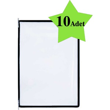 Zuzu Bebek Butik A4 Evrak Şömizi - 10'lu Paket Şeffaf Siyah Fiyatı