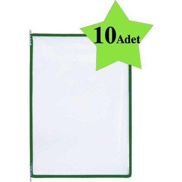 Zuzu Bebek Butik A4 Evrak Şömizi - 10'lu Paket Şeffaf Yeşil Fiyatı
