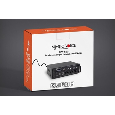 Magicvoice MV-520 2X15WATT Usb/sd/bluetooth Trafosuz Anfi Fiyatı