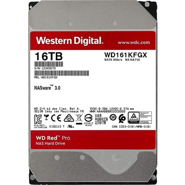 WD Red Pro HDD 16TB WD161KFGX 　2台セット WD Western Digital 16TB WD Red Pro Nas Dahili Sabit Disk HDD Fiyatı