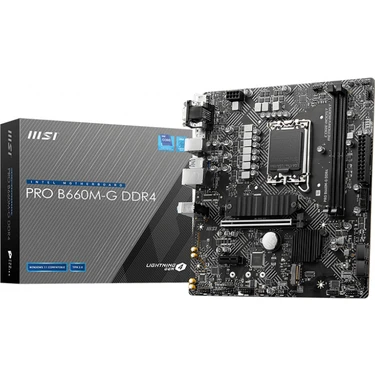 MSI PRO B660M-G DDR4 1700 DDR4 3200 MHz  DPx1 HDMIx1 USB3.2 mATX