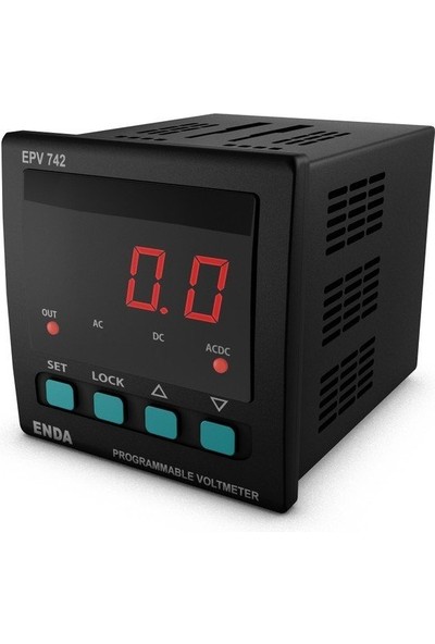 Enda EPV742-UV Dijital Voltmetre 72X72MM 90-250V Ac 50/60Hz Enda
