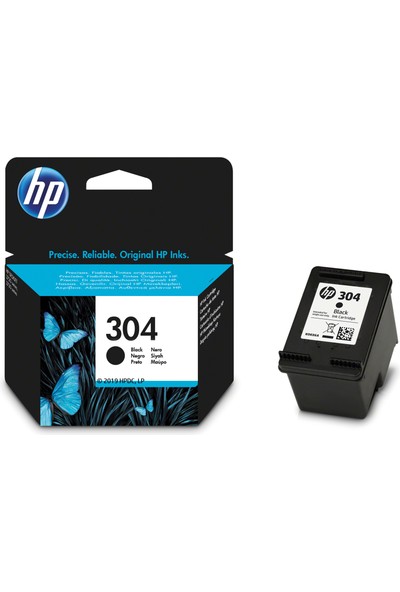 HP 304 Siyah Mürekkep Kartuşu N9K06AE