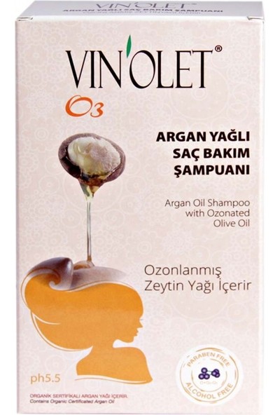 Vinolet Argan Yağlı Saç Bakım Şampuanı 350 ml