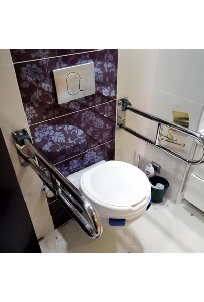 Otobir Engelli Tutunma Barı Tuvalet Kağıtlıklı Banyo Wc Paslanmaz Mat Satine Yüzeyli