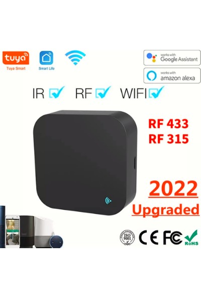 Tuya Wifi Ir-Rf 433-315 Tüm Kumandaları Destekler