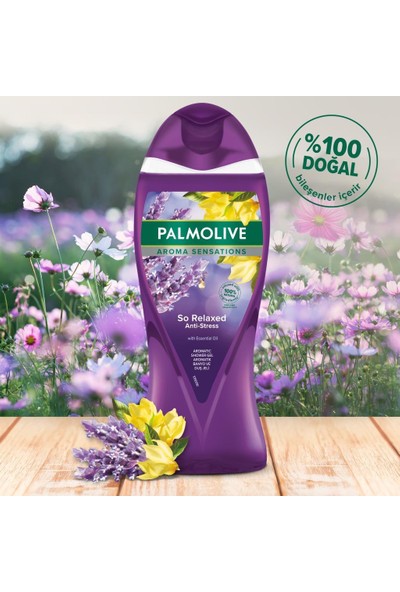Palmolive Aroma Sensations So Relaxed Duş Jeli 2 x 500ml+Duş Lifi