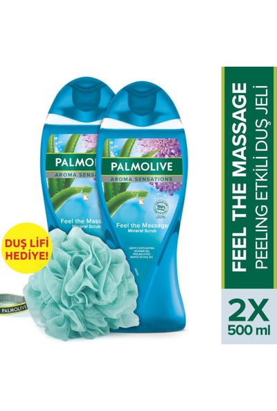 Palmolive Aroma Sensations Feel the Massage Duş Jeli 2x500 ml+LİF