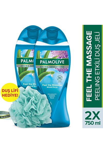 Palmolive Aroma Sensations Feel The Massage Banyo ve Duş Jeli 750 ml x 2 Adet + Duş Lifi Hediye
