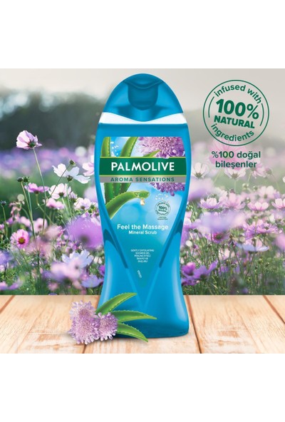 Palmolive Aroma Sensations Feel The Massage Banyo ve Duş Jeli 750 ml x 2 Adet + Duş Lifi Hediye