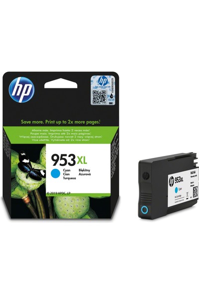 HP 953XL Cyan Mürekkep Kartuş F6U16AE
