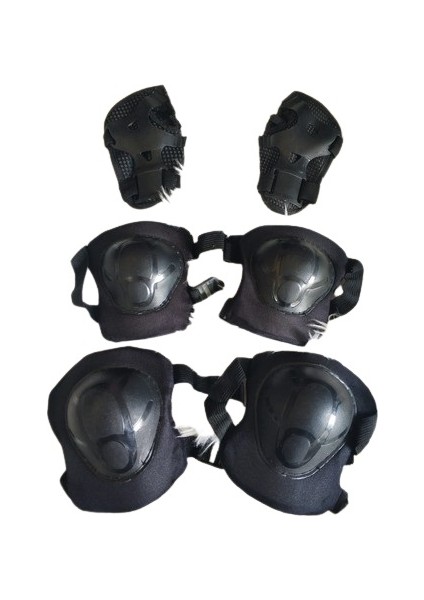 Bisiklet Scooter Paten Kaykay Koruyucu Set 6 Parça Dizlik 4-12 Yaş