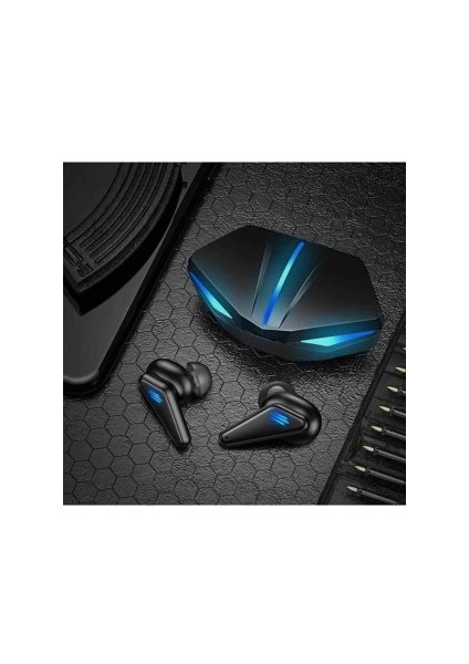 K-55 LED Işıklı Mikrofonlu Kulak Içi Kablosuz Bluetooth 5.0 Gaming Kulaklık