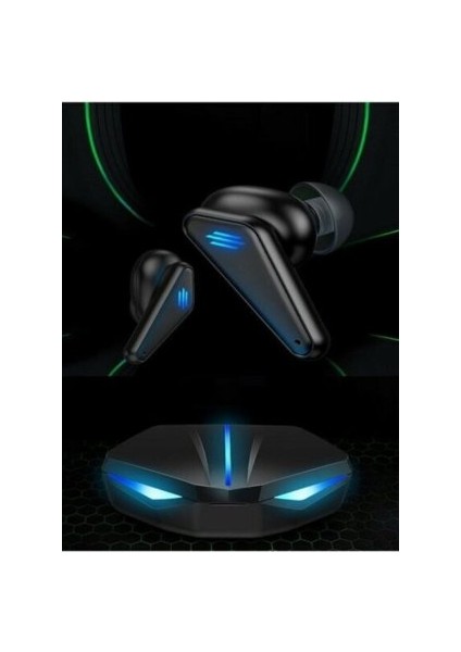 K-55 LED Işıklı Mikrofonlu Kulak Içi Kablosuz Bluetooth 5.0 Gaming Kulaklık