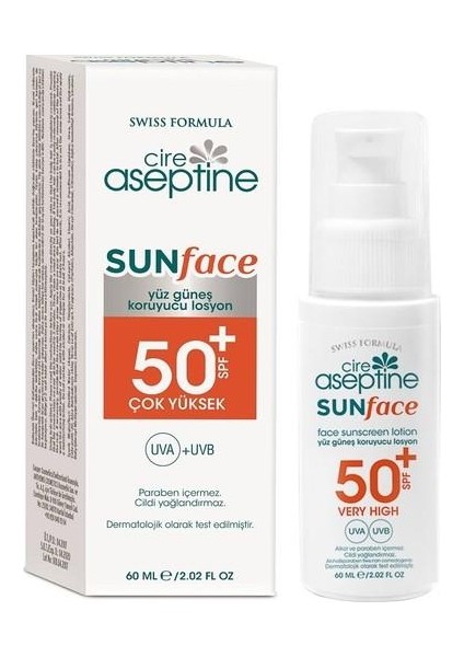 Yüz Güneş Koruyucu Losyon Spf 50+ 60ML