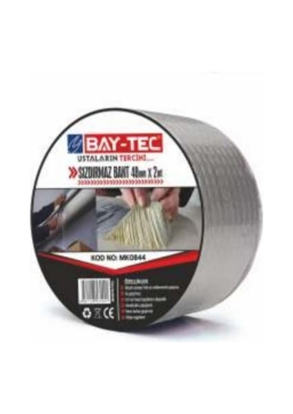 Baytec Çamur Bant Izolasyon Bandı Su Sızdırmaz 72MMX2MT