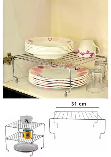 Dolap Içi Düzenleyici 31 Cm Metal Raf