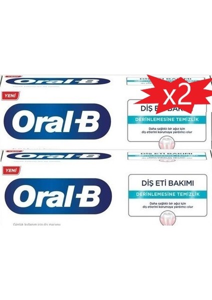 Yeni Oral-B Diş Eti Bakımı 65 Ml Diş Macunu 2 Adet