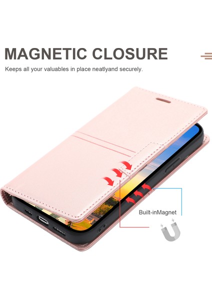 Rüya Manyetik Deri Kılıf iphone 11 Pro Gül Altın modelleri
