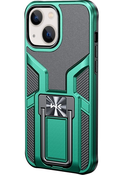 WTP-013 Pc + Tpu Telefon Kılıfı Için iphone 13 Malakit Yeşil