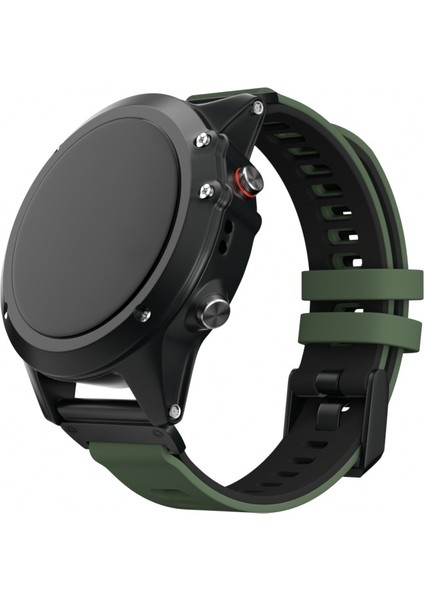 Garmin Fenix ​​6 Için Silikon Kayış Ordu Yeşili Siyah (Yurt Dışından) modelleri