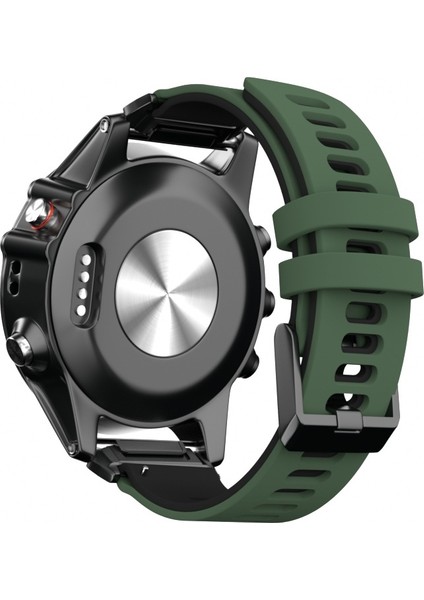 Garmin Fenix ​​6 Için Silikon Kayış Ordu Yeşili Siyah (Yurt Dışından) fırsatları