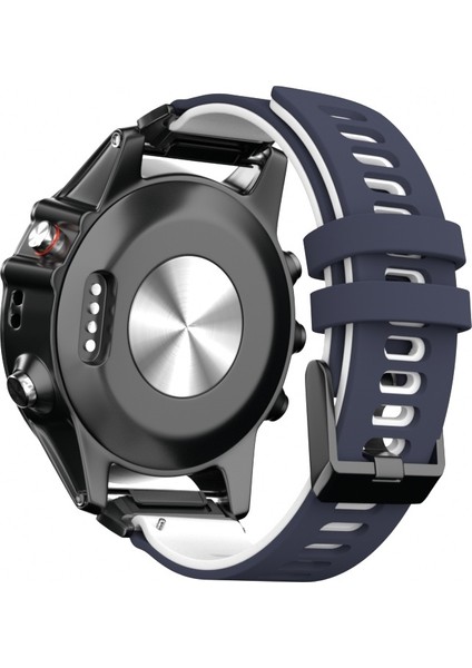 Garmin Fenix ​​6 Için Silikon Kayış Gece Mavisi Beyaz (Yurt Dışından) fırsatları