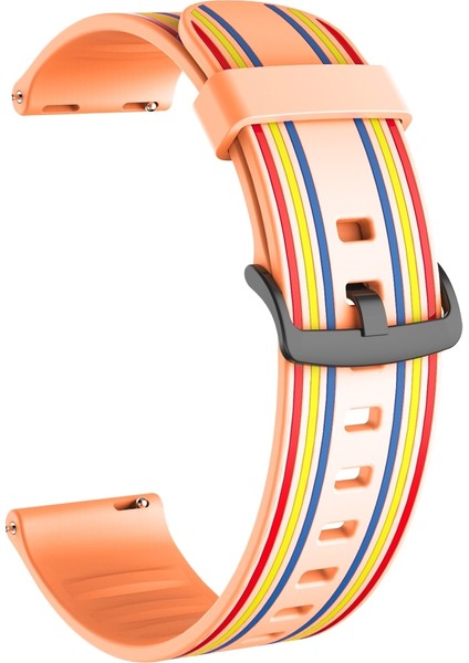 22 Mm Silikon Kordonlu Saat Portakal (Yurt Dışından)