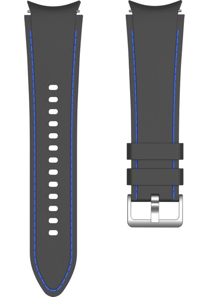 Samsung Galaxy Watch4 / Watch4 Classic Için Silikon Kayış Siyah Mavi (Yurt Dışından) fiyatları