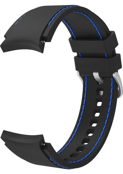 Samsung Galaxy Watch4 / Watch4 Classic Için Silikon Kayış Siyah Mavi (Yurt Dışından) modelleri
