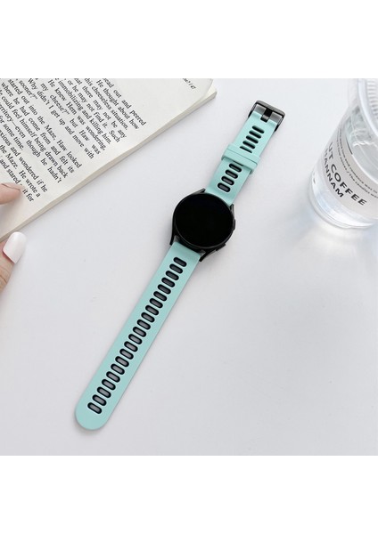 Samsung Galaxy Watch4 40Mm / 44Mm Için Silikon Kayış Yeşil Siyah (Yurt Dışından)