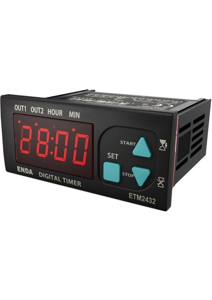 ETM2432-230 Dijital Zaman Rölesi 77X35MM 230V Ac +%10-%20 50/60Hz Enda