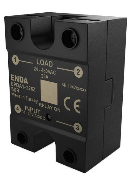 EPDA1-425Z Panel Montaj Ssr 25A Input 8-30V Ac/dc Output 20-480V Ac Enda